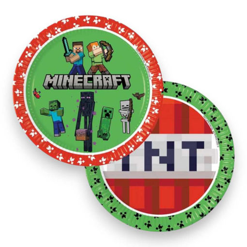 Picture of MINECRAFT PAPER PLATES 23CM - 8 PACK